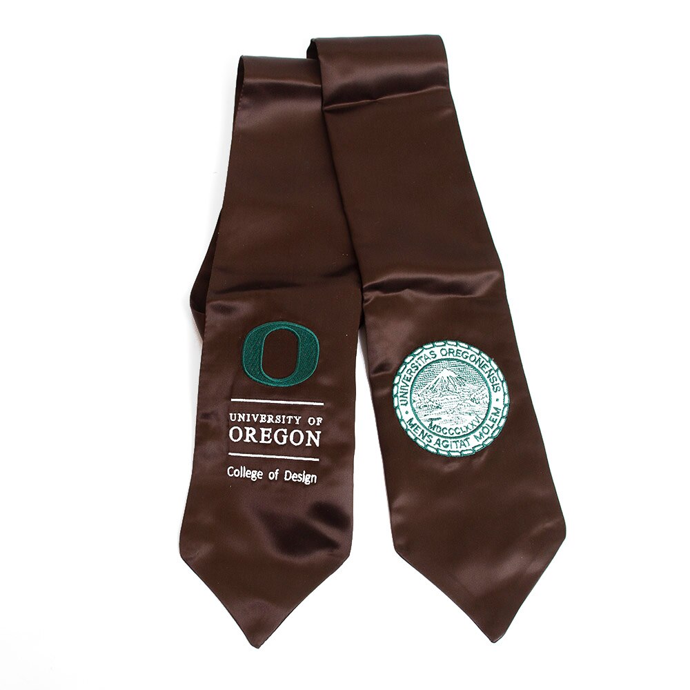Classic Oregon O, Josten's, Stole of Gratitude, Grad, Degree Stole, 118830, College of Design